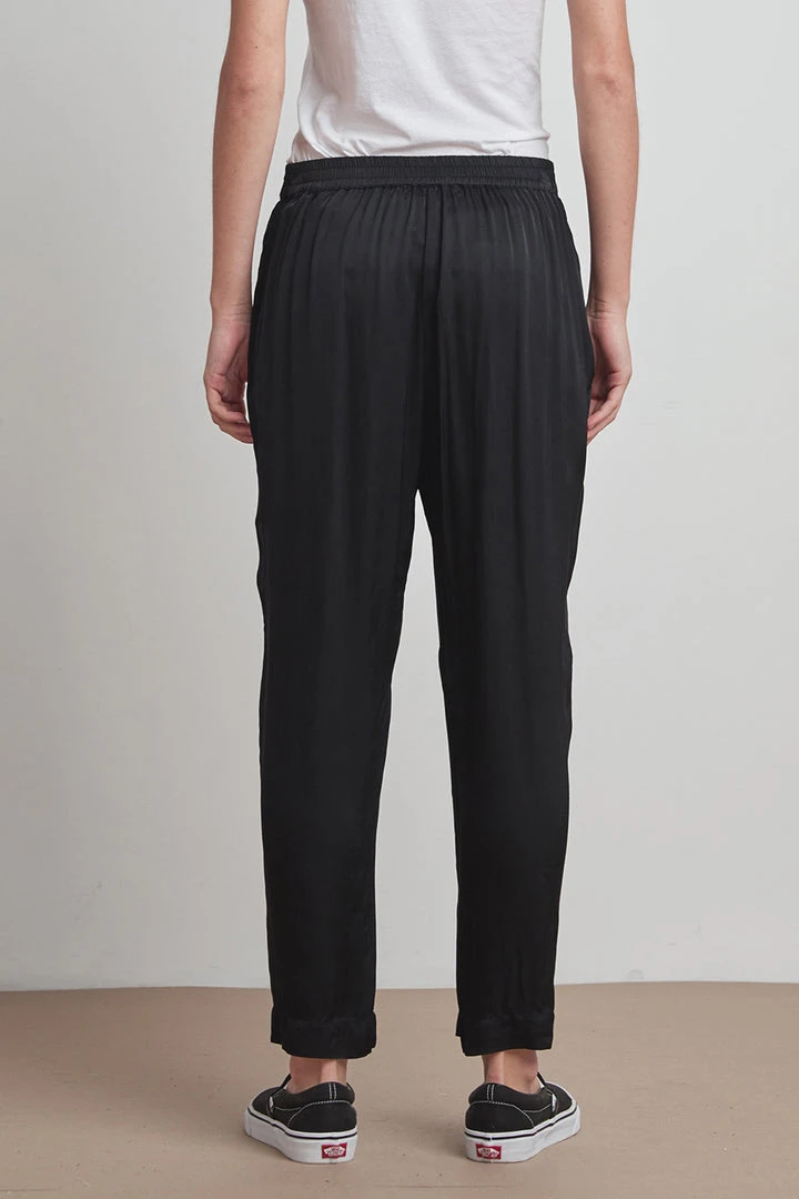 Velvet By Graham & Spencer HILLARY SATIN VISCOSE PLEATED PANT 4 Velvet By Graham & Spencer HILLARY SATIN VISCOSE PLEATED PANT