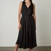 Velvet By Graham & Spencer TALA MIDI DRESS Womens 2 Velvet By Graham & Spencer TALA MIDI DRESS Womens