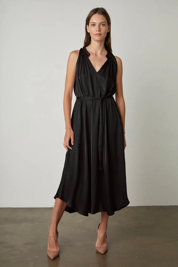 Velvet By Graham & Spencer TALA MIDI DRESS Womens 3 Velvet By Graham & Spencer TALA MIDI DRESS Womens