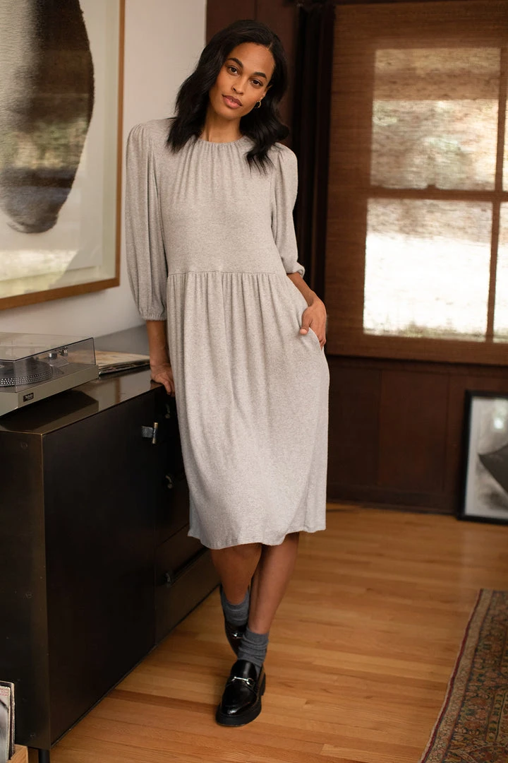 Velvet By Graham & Spencer SCARLET PUFF SLEEVE DRESS 3 Velvet By Graham & Spencer SCARLET PUFF SLEEVE DRESS