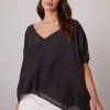 Velvet By Graham & Spencer ALINN BOXY V-NECK TOP 2 Velvet By Graham & Spencer ALINN BOXY V-NECK TOP