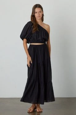 Velvet By Graham & Spencer CRISTA ONE SHOULDER MAXI DRESS Womens 16 Velvet By Graham & Spencer CRISTA ONE SHOULDER MAXI DRESS Womens