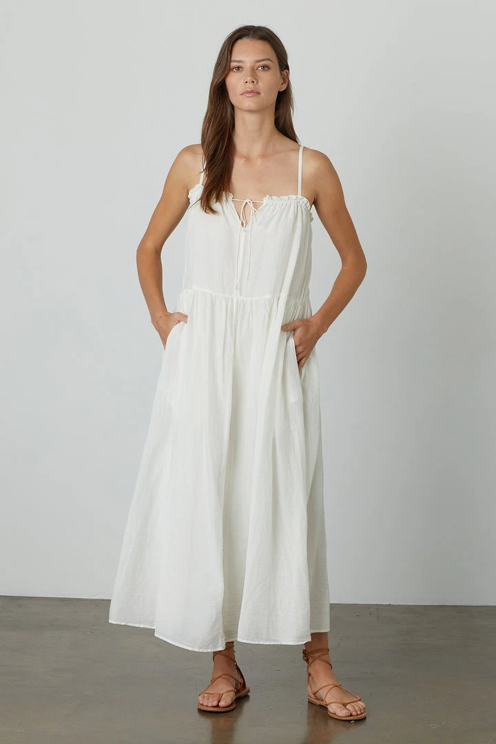 Velvet By Graham & Spencer Womens FARRAH RUFFLE CAMI DRESS 12 Velvet By Graham & Spencer Womens FARRAH RUFFLE CAMI DRESS