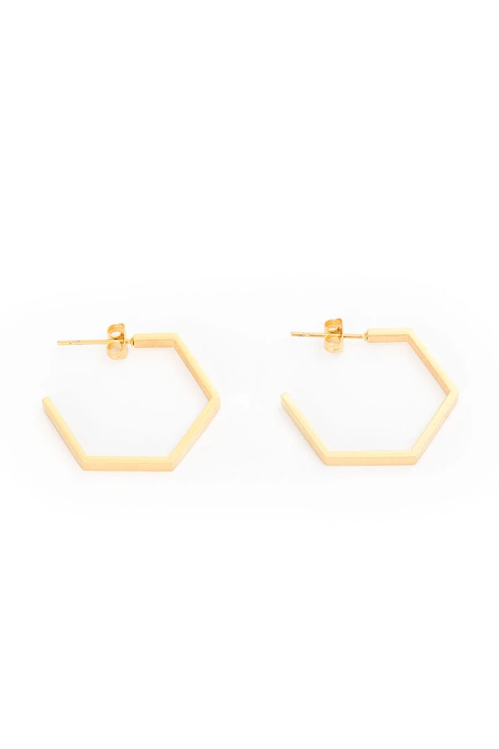 Velvet By Graham & Spencer HEXAGON HOOPS By SEOUL LITTLE 3 Velvet By Graham & Spencer HEXAGON HOOPS By SEOUL LITTLE