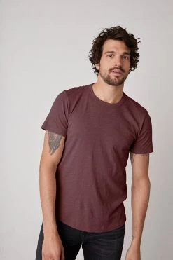 Velvet By Graham & Spencer Mens AMARO CREW NECK SLUB TEE 106 Velvet By Graham & Spencer Mens AMARO CREW NECK SLUB TEE