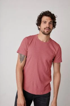 Velvet By Graham & Spencer Mens AMARO CREW NECK SLUB TEE 108 Velvet By Graham & Spencer Mens AMARO CREW NECK SLUB TEE