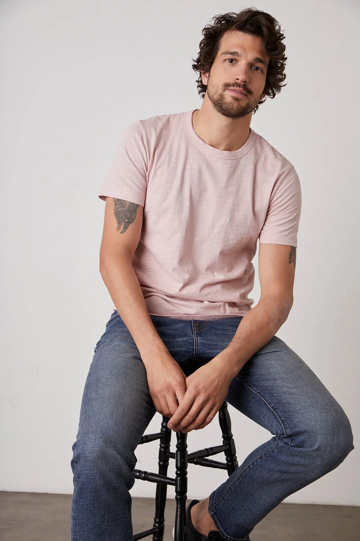 Velvet By Graham & Spencer Mens AMARO CREW NECK SLUB TEE 6 Velvet By Graham & Spencer Mens AMARO CREW NECK SLUB TEE