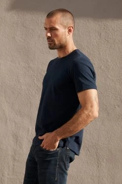 Velvet By Graham & Spencer Mens AMARO CREW NECK SLUB TEE 104 Velvet By Graham & Spencer Mens AMARO CREW NECK SLUB TEE