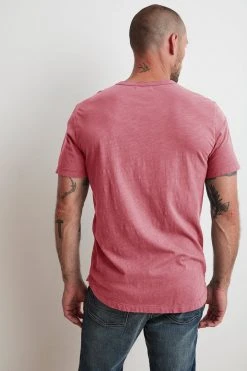 Velvet By Graham & Spencer Mens AMARO CREW NECK SLUB TEE 30 Velvet By Graham & Spencer Mens AMARO CREW NECK SLUB TEE