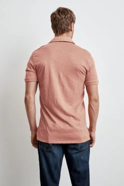 Velvet By Graham & Spencer RANDALL COTTON SLUB POLO Mens