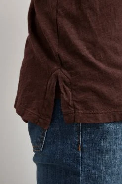 Velvet By Graham & Spencer Mens RANDALL COTTON SLUB POLO 25 Velvet By Graham & Spencer Mens RANDALL COTTON SLUB POLO