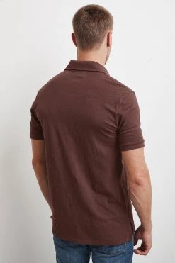 Velvet By Graham & Spencer Mens RANDALL COTTON SLUB POLO 24 Velvet By Graham & Spencer Mens RANDALL COTTON SLUB POLO