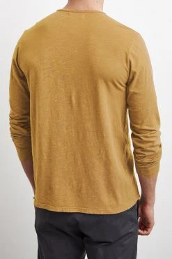 Velvet By Graham & Spencer SIMEON RAW EDGE COTTON SLUB TEE 47 Velvet By Graham & Spencer SIMEON RAW EDGE COTTON SLUB TEE
