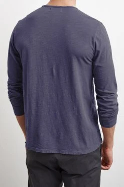 Velvet By Graham & Spencer SIMEON RAW EDGE COTTON SLUB TEE 49 Velvet By Graham & Spencer SIMEON RAW EDGE COTTON SLUB TEE