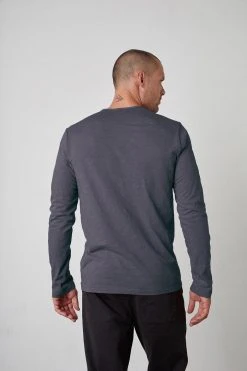 Velvet By Graham & Spencer SIMEON RAW EDGE COTTON SLUB TEE 33 Velvet By Graham & Spencer SIMEON RAW EDGE COTTON SLUB TEE