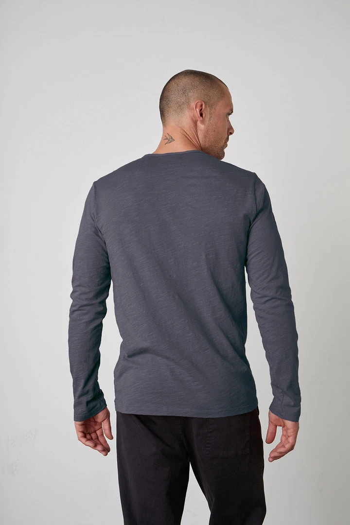 Velvet By Graham & Spencer SIMEON RAW EDGE COTTON SLUB TEE 6 Velvet By Graham & Spencer SIMEON RAW EDGE COTTON SLUB TEE