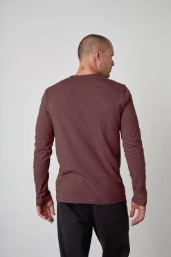 Velvet By Graham & Spencer SIMEON RAW EDGE COTTON SLUB TEE Mens