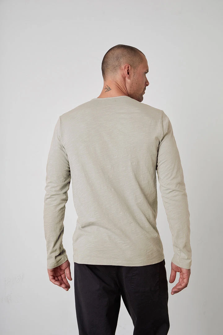 Velvet By Graham & Spencer SIMEON RAW EDGE COTTON SLUB TEE 4 Velvet By Graham & Spencer SIMEON RAW EDGE COTTON SLUB TEE