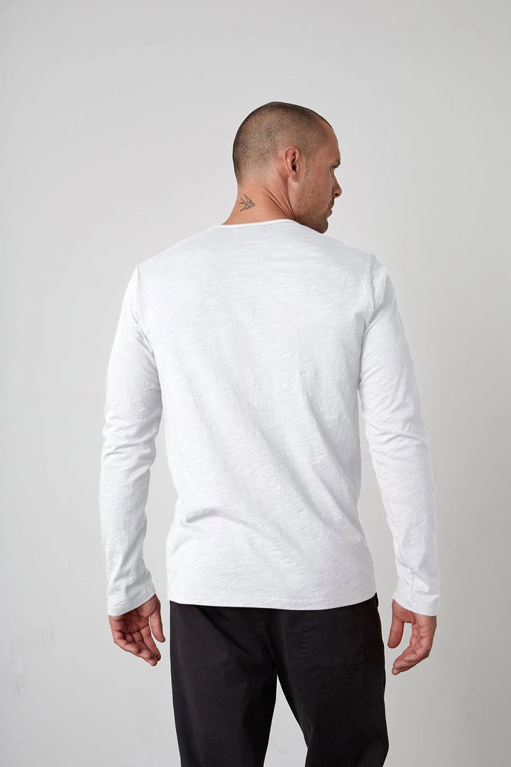 Velvet By Graham & Spencer Mens SIMEON RAW EDGE COTTON SLUB TEE 9 Velvet By Graham & Spencer Mens SIMEON RAW EDGE COTTON SLUB TEE