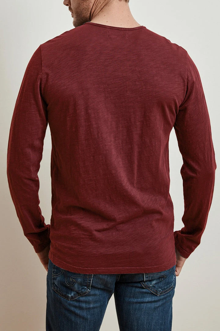 Velvet By Graham & Spencer SIMEON RAW EDGE COTTON SLUB TEE 24 Velvet By Graham & Spencer SIMEON RAW EDGE COTTON SLUB TEE