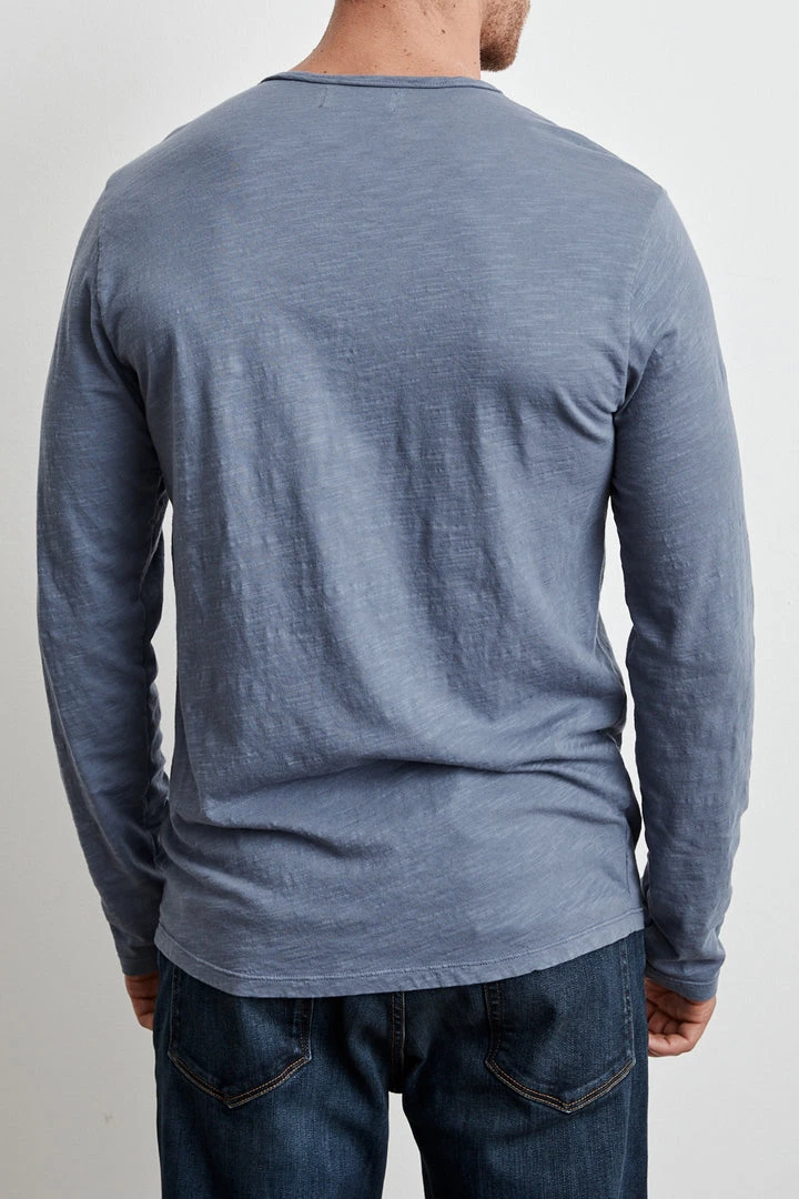 Velvet By Graham & Spencer SIMEON RAW EDGE COTTON SLUB TEE 8 Velvet By Graham & Spencer SIMEON RAW EDGE COTTON SLUB TEE