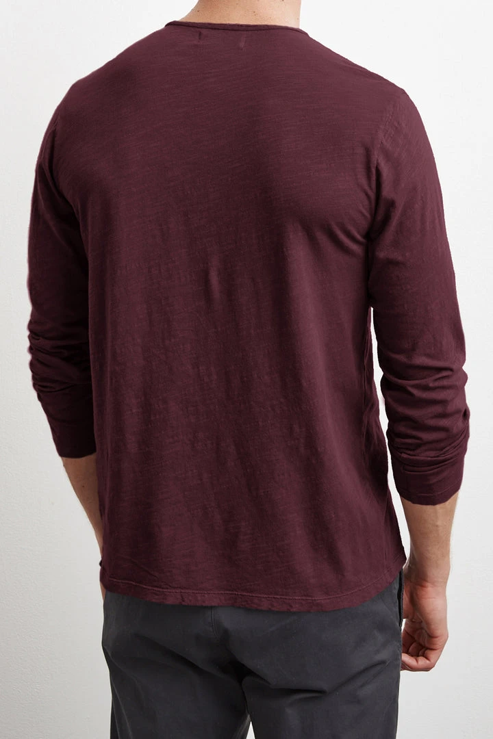 Velvet By Graham & Spencer SIMEON RAW EDGE COTTON SLUB TEE 16 Velvet By Graham & Spencer SIMEON RAW EDGE COTTON SLUB TEE
