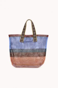 SMALL STRIPED MESH TOTE BY EPICE