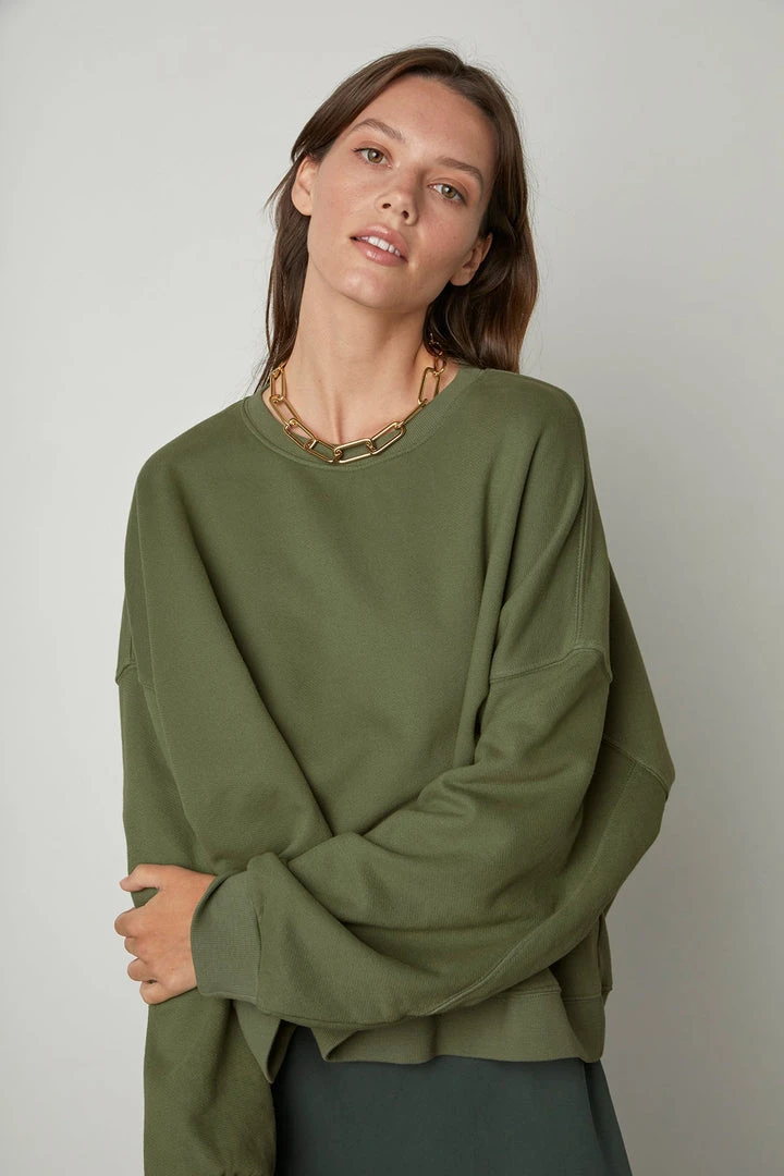 Velvet By Graham & Spencer MARGOT OVERSIZED SWEATSHIRT Womens 3 Velvet By Graham & Spencer MARGOT OVERSIZED SWEATSHIRT Womens