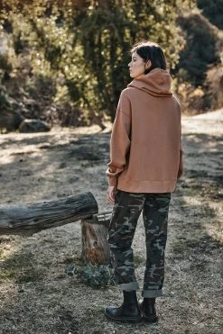 Velvet By Graham & Spencer ORA FUNNEL NECK HOODIE Womens