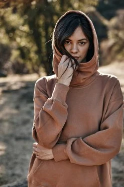 Velvet by Graham & Spencer Sales 46 Velvet By Graham & Spencer ORA FUNNEL NECK HOODIE Womens