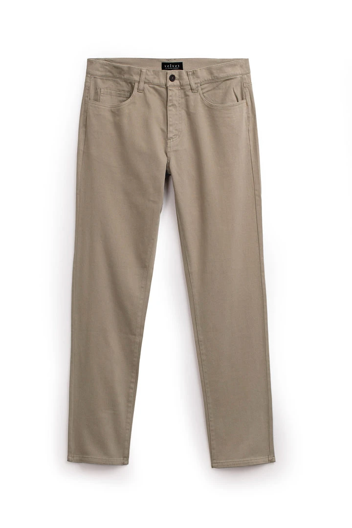 Velvet By Graham & Spencer STEWART SUEDED COTTON PANT 6 Velvet By Graham & Spencer STEWART SUEDED COTTON PANT