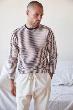 Velvet By Graham & Spencer Mens DESMOND STRIPED TEE