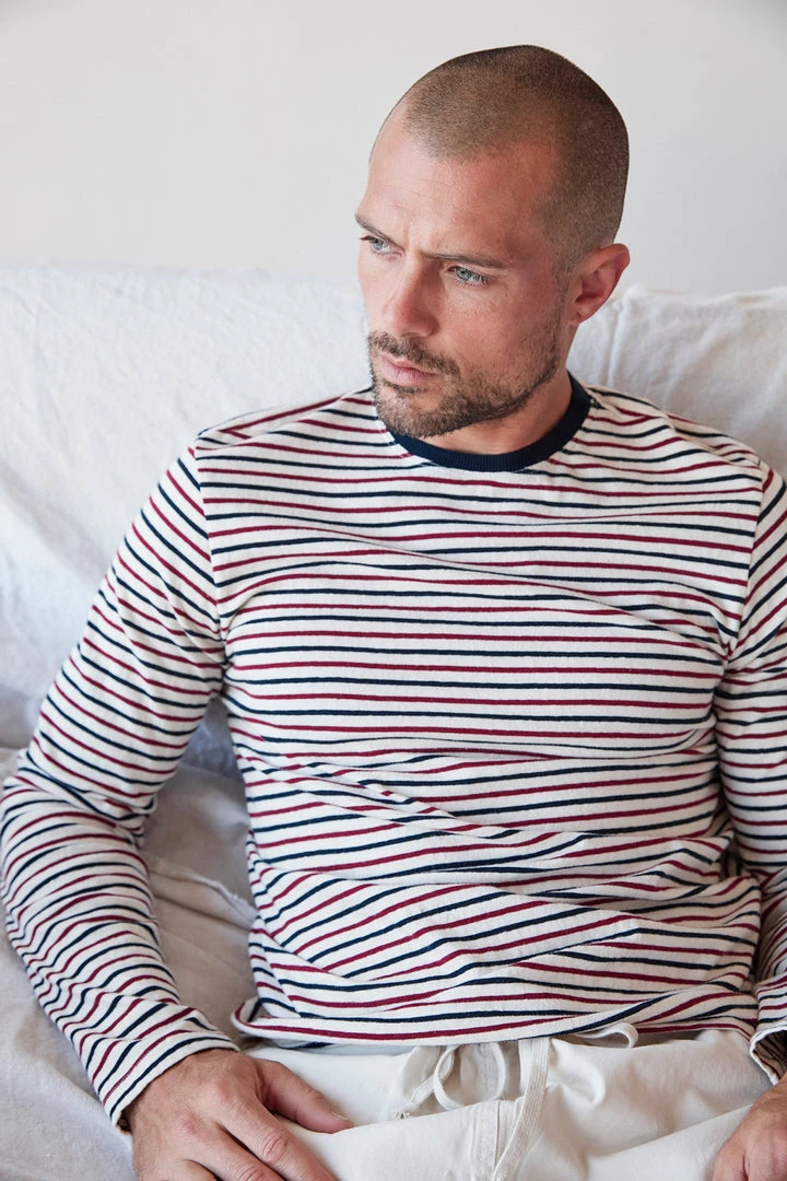 Velvet By Graham & Spencer Mens DESMOND STRIPED TEE 7 Velvet By Graham & Spencer Mens DESMOND STRIPED TEE