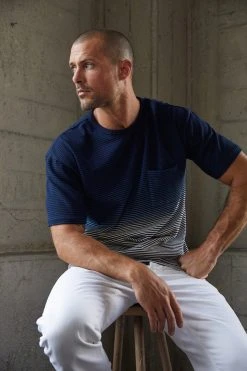 Velvet By Graham & Spencer JAMESON STRIPED POCKET TEE 11 Velvet By Graham & Spencer JAMESON STRIPED POCKET TEE