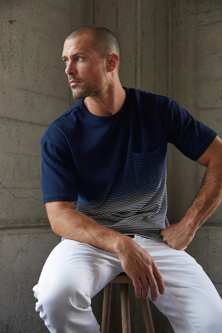 Velvet By Graham & Spencer JAMESON STRIPED POCKET TEE 7 Velvet By Graham & Spencer JAMESON STRIPED POCKET TEE