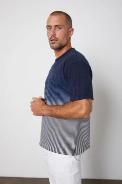 Velvet By Graham & Spencer JAMESON STRIPED POCKET TEE 9 Velvet By Graham & Spencer JAMESON STRIPED POCKET TEE