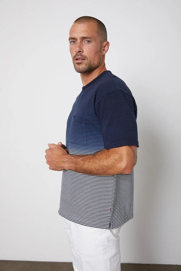 Velvet By Graham & Spencer JAMESON STRIPED POCKET TEE 5 Velvet By Graham & Spencer JAMESON STRIPED POCKET TEE