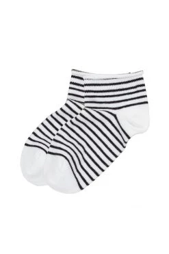 Velvet By Graham & Spencer STRIPED BOOTIE SOCK BY LITTLE RIVER SOCK MILL Accessories