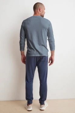 Velvet By Graham & Spencer AUSTIN SUEDED JERSEY LONG SLEEVE TEE