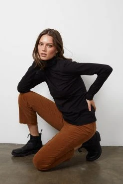 Velvet By Graham & Spencer CANDACE CORDUROY HIGH RISE CROP JEAN Womens