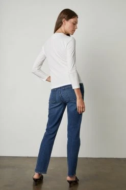 Velvet By Graham & Spencer VICTORIA HI RISE STRAIGHT LEG JEAN 24 Velvet By Graham & Spencer VICTORIA HI RISE STRAIGHT LEG JEAN