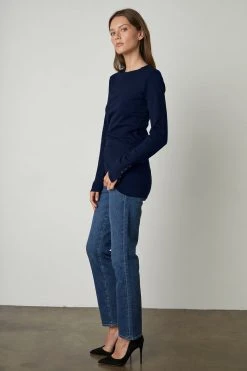 Velvet By Graham & Spencer ROZALIA SUEDED JERSEY TEE 19 Velvet By Graham & Spencer ROZALIA SUEDED JERSEY TEE