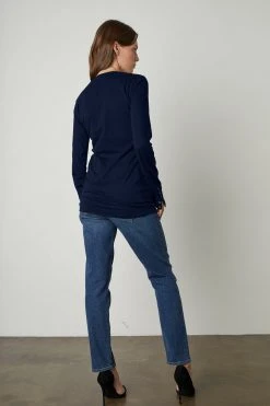 Velvet By Graham & Spencer ROZALIA SUEDED JERSEY TEE 20 Velvet By Graham & Spencer ROZALIA SUEDED JERSEY TEE