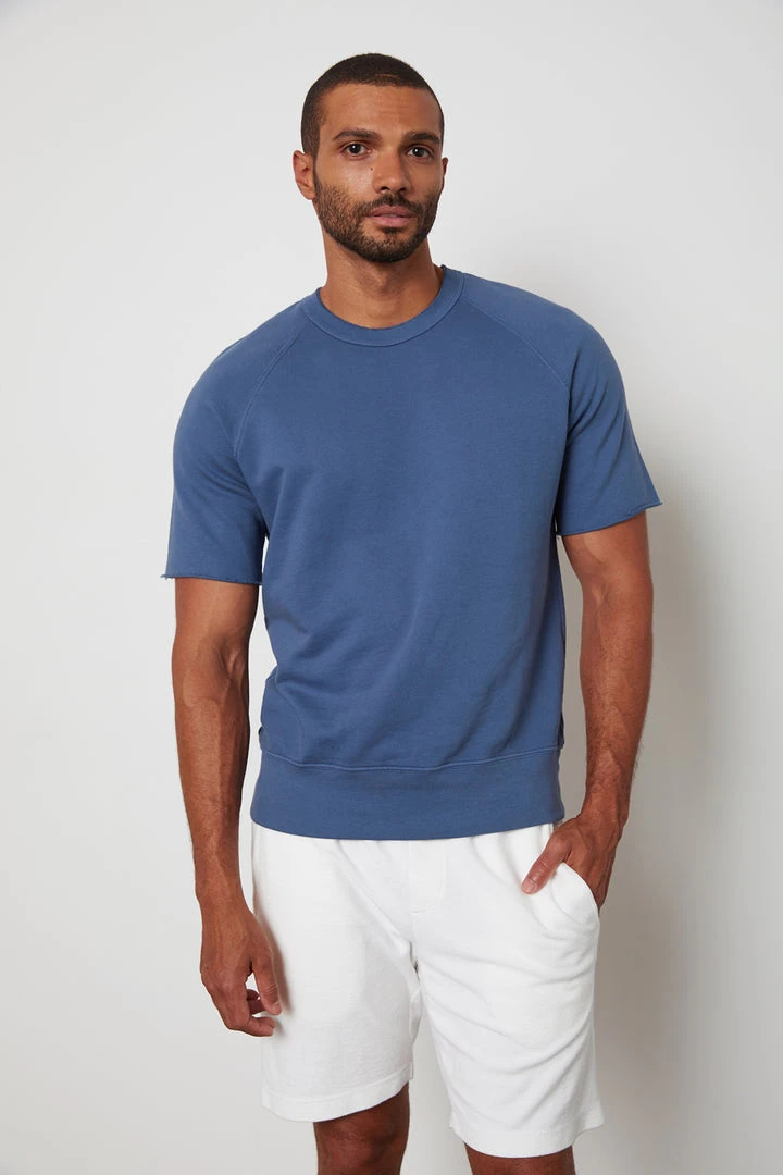 Velvet By Graham & Spencer KEYON FRENCH TERRY SWEATSHIRT Mens 14 Velvet By Graham & Spencer KEYON FRENCH TERRY SWEATSHIRT Mens