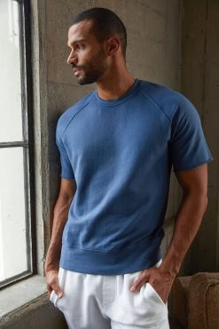 Velvet By Graham & Spencer KEYON FRENCH TERRY SWEATSHIRT Mens 21 Velvet By Graham & Spencer KEYON FRENCH TERRY SWEATSHIRT Mens