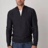 Velvet By Graham & Spencer LAMBERT MOCK NECK ZIP SWEATER 2 Velvet By Graham & Spencer LAMBERT MOCK NECK ZIP SWEATER