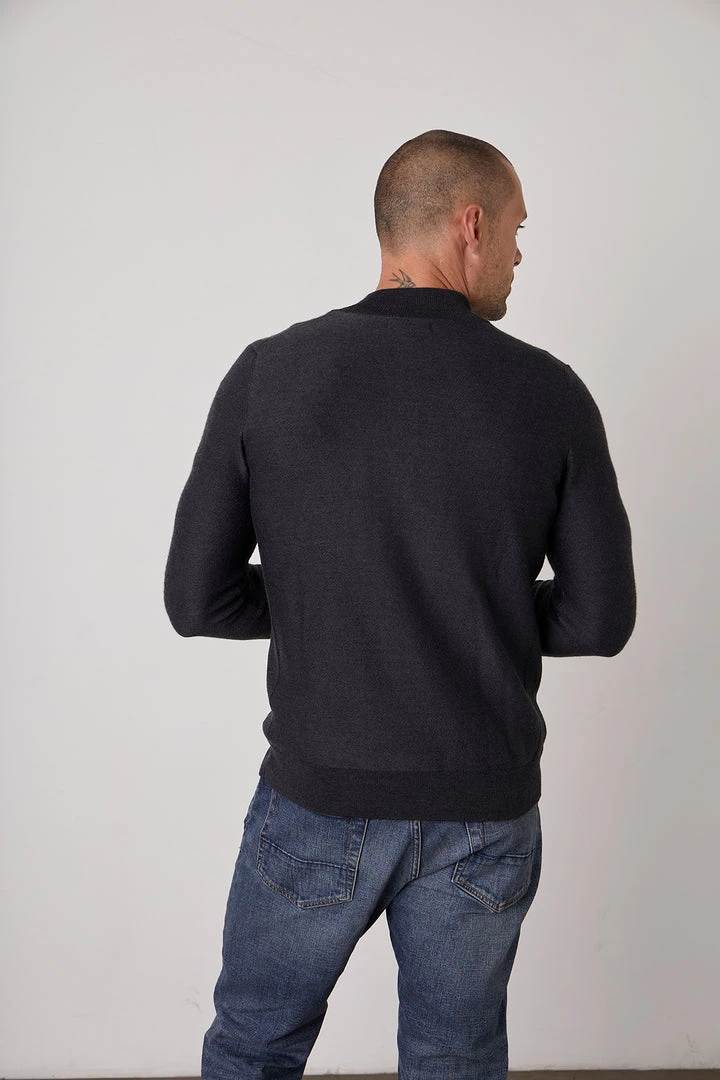 Velvet By Graham & Spencer LAMBERT MOCK NECK ZIP SWEATER 7 Velvet By Graham & Spencer LAMBERT MOCK NECK ZIP SWEATER