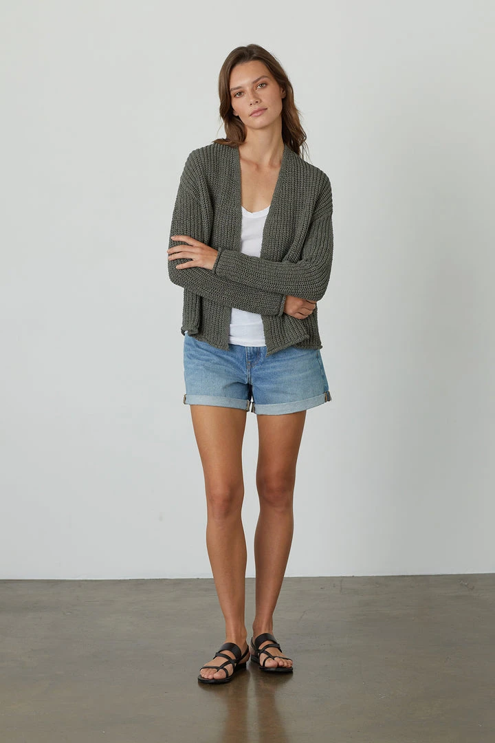 Velvet By Graham & Spencer Womens TERRAH OPEN FRONT CARDIGAN 4 Velvet By Graham & Spencer Womens TERRAH OPEN FRONT CARDIGAN