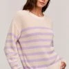 Velvet By Graham & Spencer Womens WREN TEXTURED COTTON SWEATER