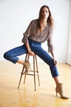 Velvet By Graham & Spencer WILONA PRINTED RUFFLE BLOUSE Womens 13 Velvet By Graham & Spencer WILONA PRINTED RUFFLE BLOUSE Womens